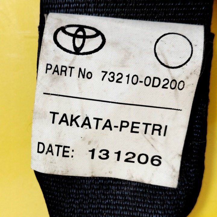 РЕМЕНЬ БЕЗОПАСНОСТИ ПРАВЫЙ ПЕРЕДНИЙ TOYOTA YARIS 5D 045505 NR1343, фото 2
