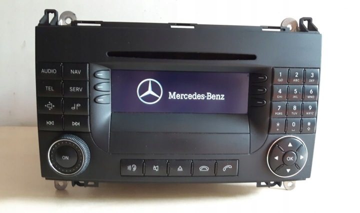 Магнитола CD Mercedes A-класс W169 B-класс W245 Sprinter W906 в хорошем состоянии, фото 3