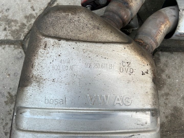 VW Golf 7 VII 5G 2.0 TFSI R20 хэтчбек глушитель выхлопная труба OEM N 12-20, фото 6