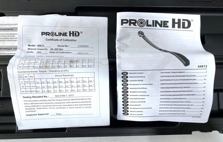 КЛЮЧ ДИНАМОМЕТРИЧЕСКИЙ ELEKTRO. 1/2 40-200NM, PROLINE HD, CE, фото 2