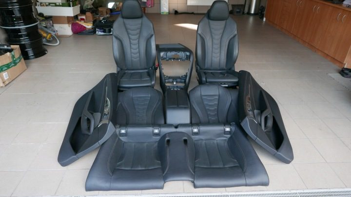 Салон кожа BMW G15 сиденья диван обшивки Sport как, фото 2