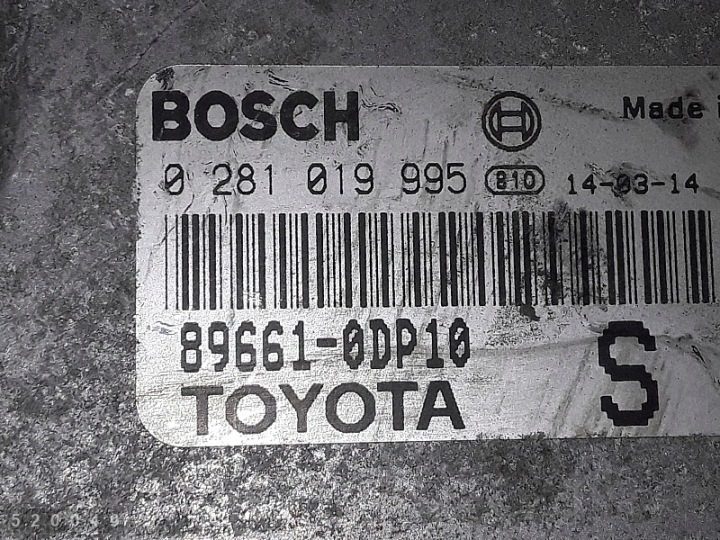 2014 Toyota Yaris ЭБУ 1400diesel 896610dp10, фото 4
