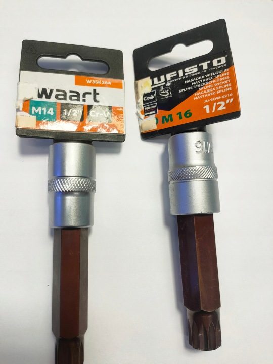 Насадка Waart 1/2" с końcówką trzpieniową Torx с otworem T25 x 55 мм, фото 3