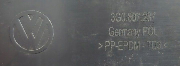 Volkswagen OE 3G0807287 кронштейн номерного знака, фото 3