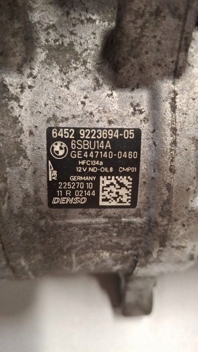 Компрессор кондиционера BMW 1 (F20) 22527010 2.0L дизель 135 кВт 2015, фото 9