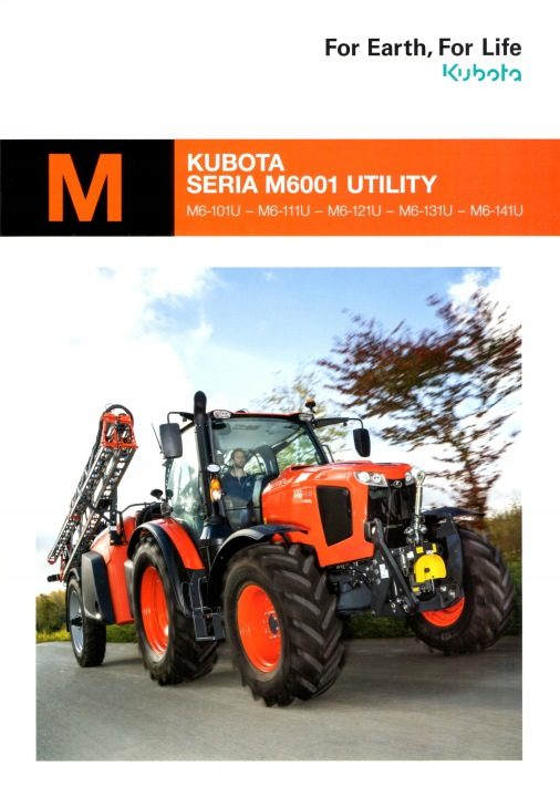 ПРОСПЕКТ KUBOTA СЕРИЯ M6001 UTILITY. ТРАКТОРЫ СЕЛЬСКОХОЗЯЙСТВЕННЫЕ, фото 1