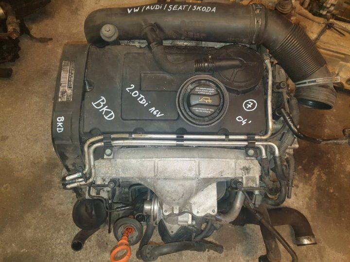 ДВИГАТЕЛЬ BKD 2.0TDI 16V VW AUDI SEAT SKODA В СБОРЕ, фото 2