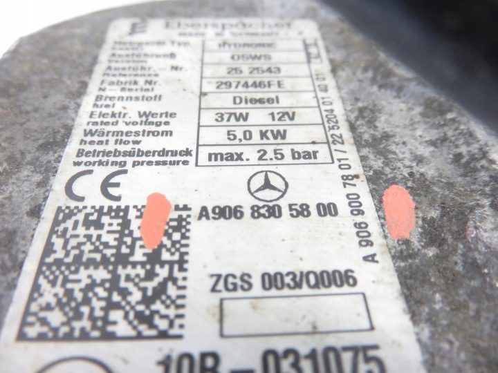 WEBASTO MERCEDES SPRINTER (906) 9068305800, фото 7