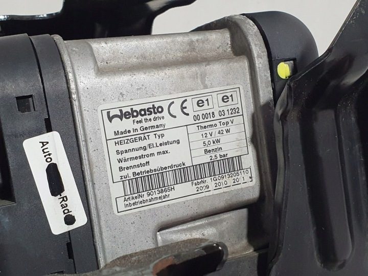 Автономный отопитель Webasto Audi A3 8P 1.4 TFSI 8P0265081G, фото 4