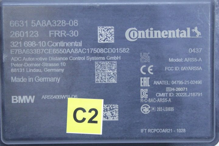 РАДАР FRR-30 BMW F70 U06 G60 G61 G70 U11 U10 X2 G05 X5 G06 X6 G07 X7 G09 XM, фото 3