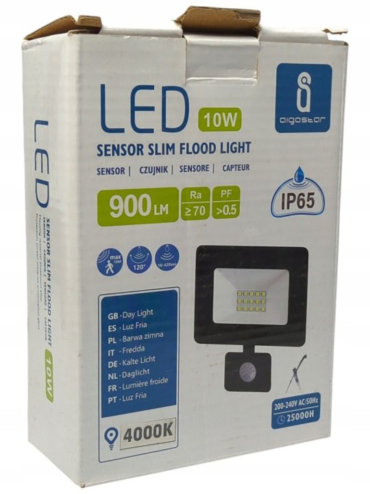 Прожектор Противотуманная фара LED 10W IP65 с датчик движения, фото 3