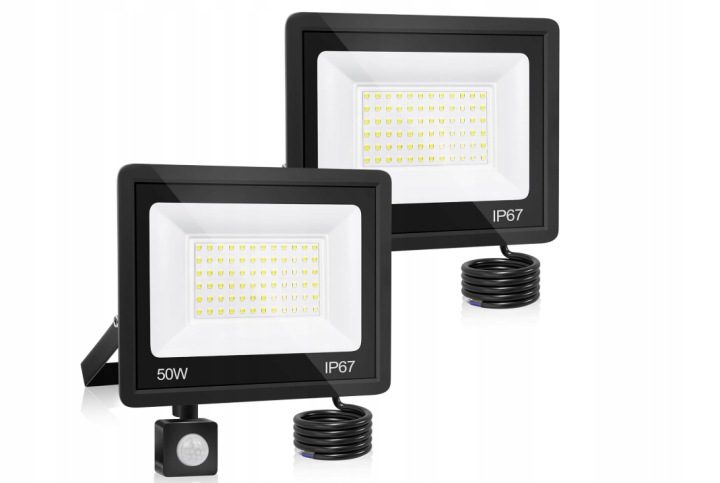 Фара LED 50W 5000lm zimna biel 7000K 2 шт., фото 1