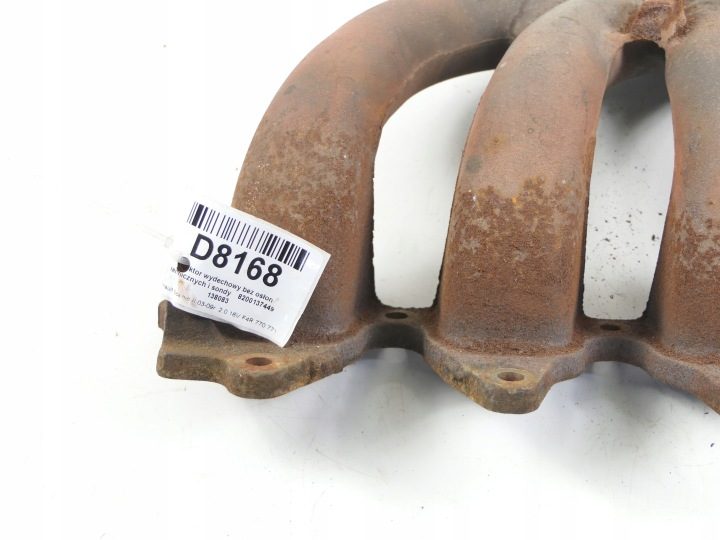 Выпускной коллектор без защит termicznych и зонда Renault Scenic II 2.0 16V, фото 4