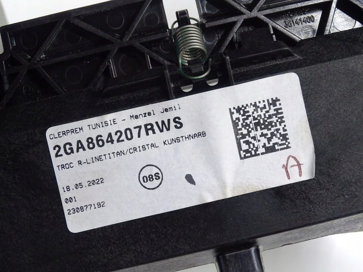 ПОДЛОКОТНИК СРЕДНИЙ ТОННЕЛЯ КОЖА КОЖАНАЯ VW T-ROC 2GA864207, фото 5