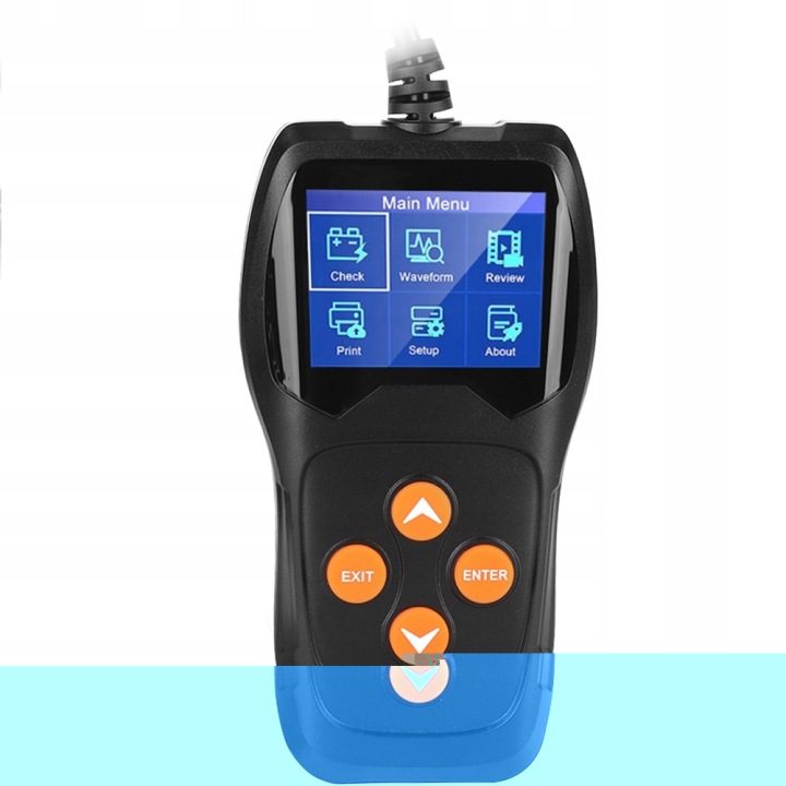 Тестер аккумуляторов Konnwei KW600 LCD измеритель цифровой 6V 12V польский меню, фото 7
