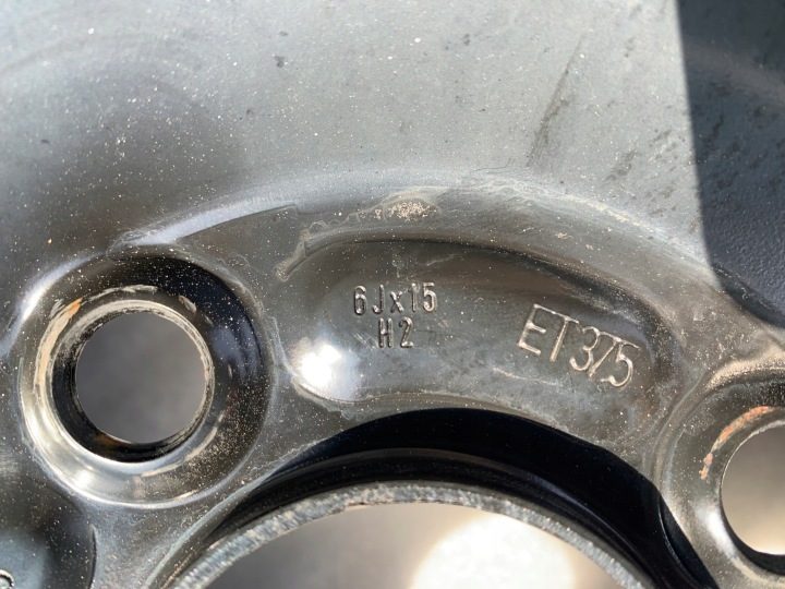 4× Штампованный диск Ford OE Et76-1100-AB 6.0" x 15" 4x108 ET 37,5, фото 8
