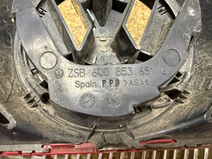 Решетка радиатора ХРОМ Значок VW Polo GTI 9N РЕСТАЙЛИНГ 05-09r EU ОРИГИНАЛ, фото 6