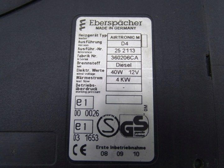 EBERSPACHER AIRTRONIC M D4 4 кВт 12V ДИЗЕЛЬ АВТОНОМНЫЙ ОТОПИТЕЛЬ КОМПЛЕКТ, фото 5