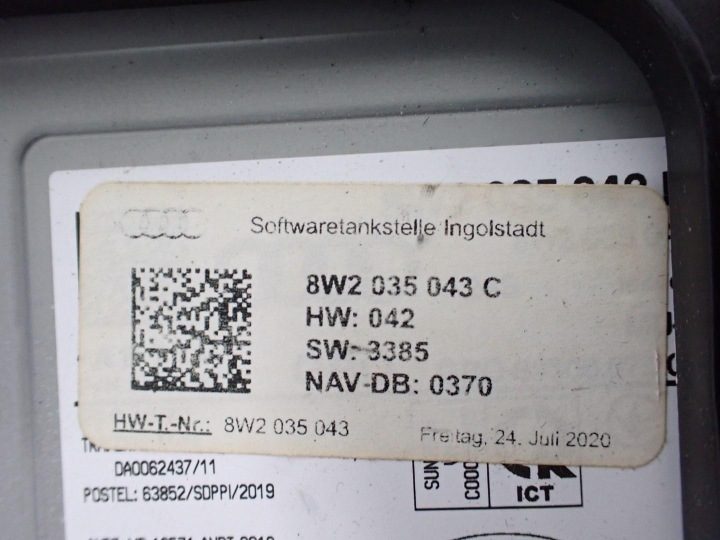 МАГНИТОЛА НАВИГАЦИЯ ДИСПЛЕЙ ЕВРОПА 8W2035043C AUDI A4 B9 8W 20 г., фото 12