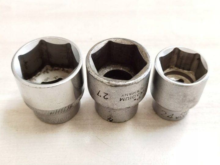 Набор головок 1/2" 6-kątnych 24, 27, 30 мм, фото 1