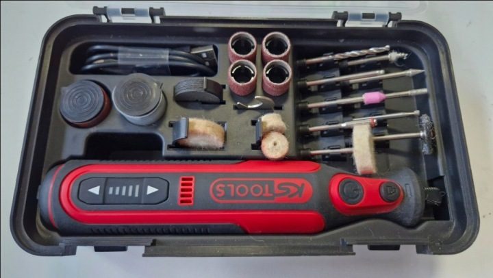 KS Tools Mini Полировальная машинка Frezarka Аккумуляторная 51 шт., фото 4