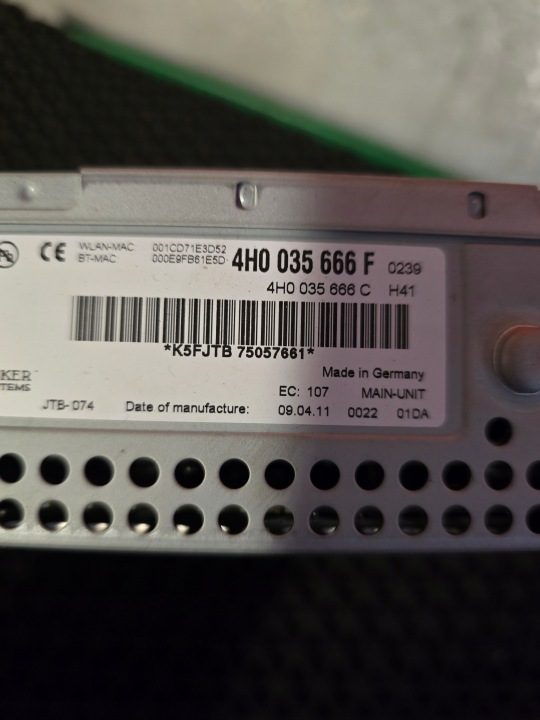 Магнитола навигация Harman Audi A5 8T РЕСТАЙЛИНГ 3.0 TDI 8R2035666E, фото 2