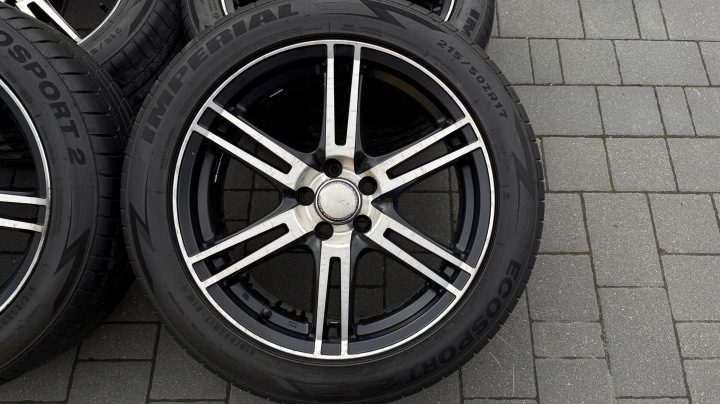 Колеса 215/50 r17 5x100 литые диски et32 Audi Seat Skoda VW, фото 2