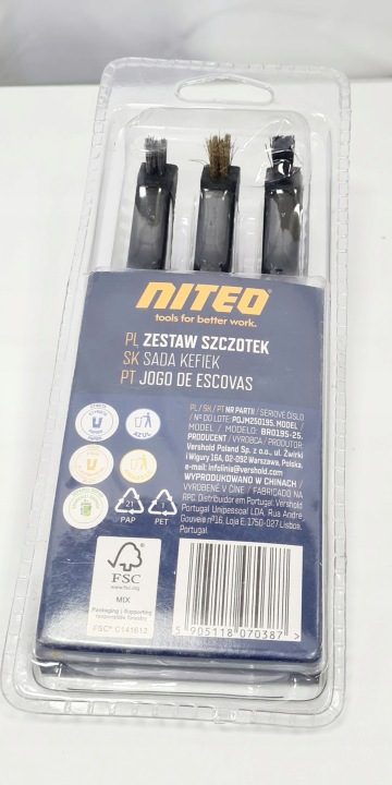 Niteo Комплект 3 szczotek - для очистки twardych powierzchni, фото 3