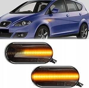 Поворотники LED AUTOXBERT для VW Ford Seat Skoda черные 2 шт., фото 1