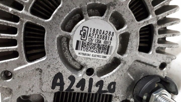 Mitsubishi Outlander Lancer 1,8 2,0 2,4 генератор 1800A288 A2TX0881A 130A, фото 9
