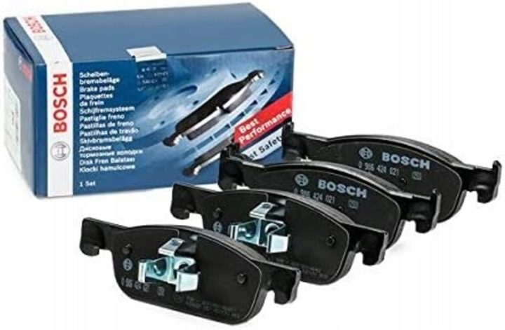 Bosch 0 986 424 021 Комплект колодок тормозного, тормоза дисковые, фото 1