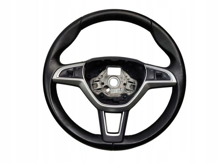 РУЛЬ КОЖА КОЖАНАЯ МУЛЬТИФУНКЦИОНАЛЬНАЯ SKODA RAPID OCTAVIA III 5E0419091BE, фото 1