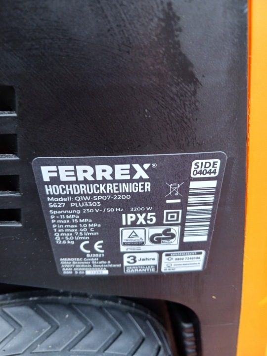 Мойка высокого давления Ferrex 150 бар 2200 Вт, фото 4