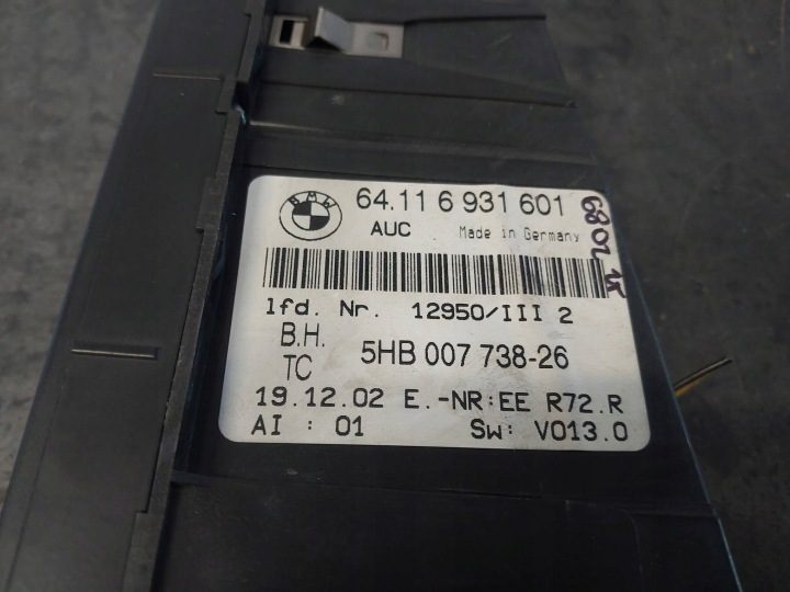 BMW 3 E46 2002 Блок управления климатом климат-контроль 6931601, фото 5