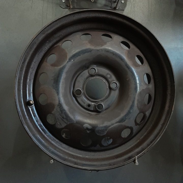 4× Штампованный диск Nissan OE Renault Modus, Nissan Note 5.5" x 15" 4x100 ET 45, фото 4