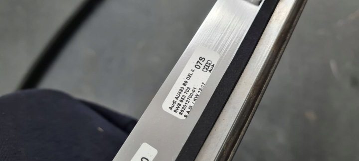 A5 8W МОЛДИНГ КРЫШИ КУЗОВНОЙ ЛЕВЫЙ ХРОМ SPORTBACK 8W8853703, фото 10