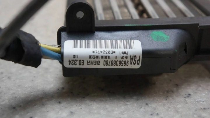 ОТОПИТЕЛЬ ЭЛЕКТРИЧЕСКИЙ PEUGEOT 307 ЕВРОПА - 9656388780, фото 2