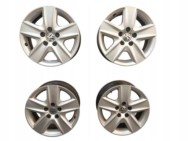 4× Штампованный диск Volkswagen OE 6.5" x 16" 5x112 ET 50, фото 1