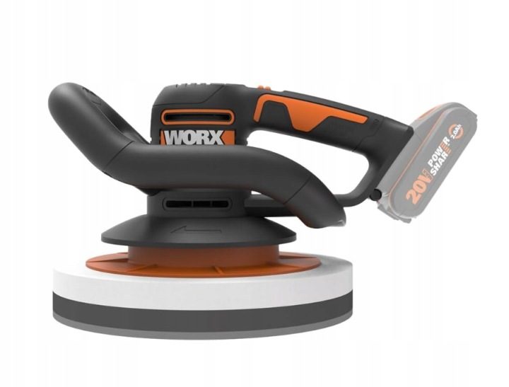 Полировальная машинка автомобильная аккумуляторная Worx WX856 20V - SOLO + 2 pady, фото 1