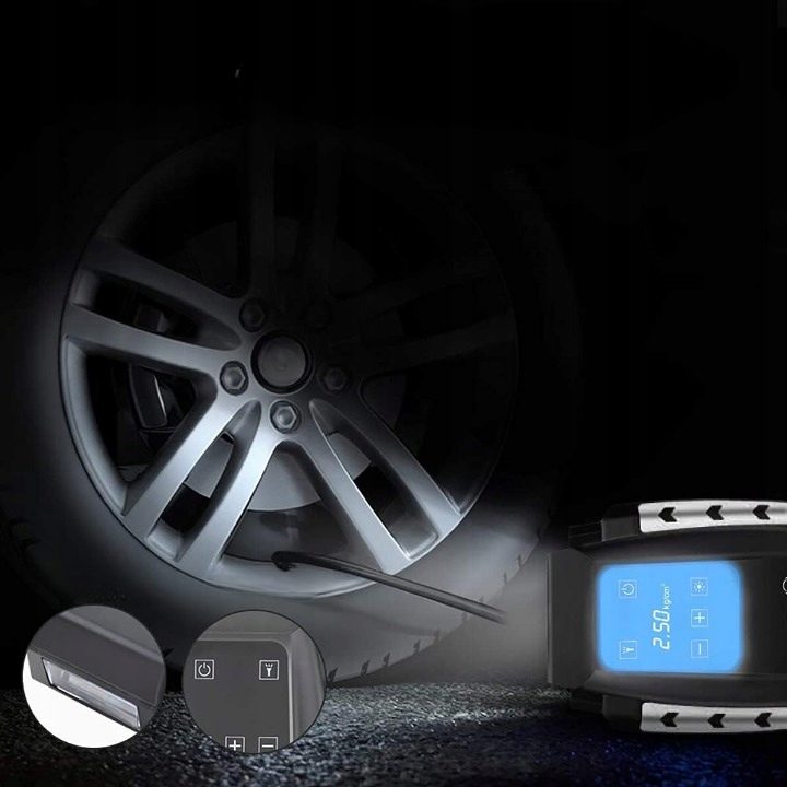 ONEAMG Компрессор 12V 150 PSI Z Ekranem Dotykowym И Oświetleniem LED, фото 3