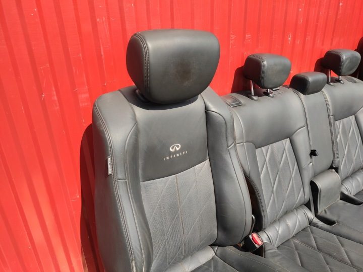 Infiniti FX30D салон сиденье диван обшивки комплект кожа в хорошем состоянии, фото 3