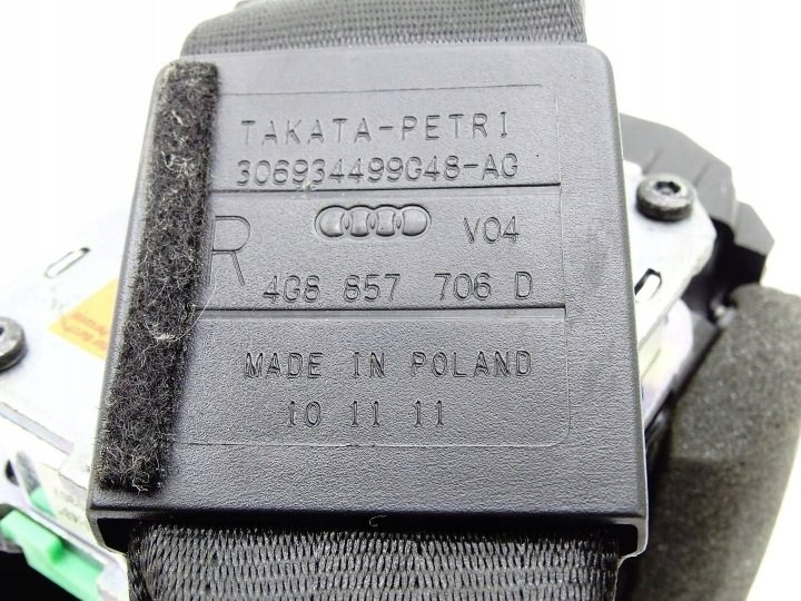Ремень безопасности правый передний пассажира Audi A6 C7 4G 4G8857706D, фото 6