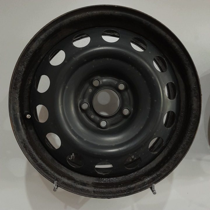4× Штампованный диск Hyundai OE Hyundai i10, Kia Rio 5.5" x 14" 4x100 ET 47, фото 3