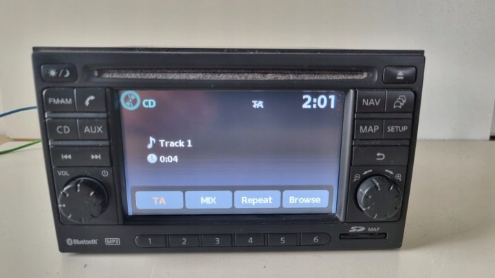 Автомагнитола Nissan штатная 2-DIN Bluetooth RDS AUX, фото 4