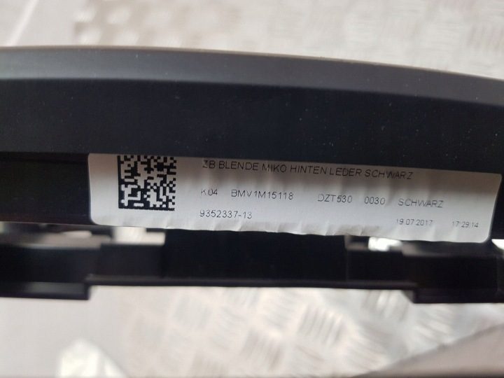 BMW 7 G11 G12 Панель гнезда прикуривателя заднего центрального тоннеля, фото 2