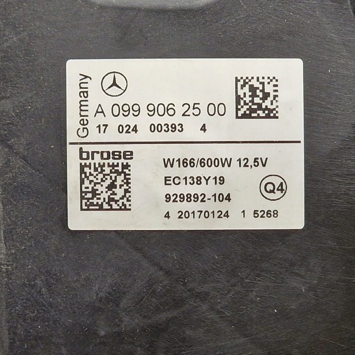 Вентилятор Mercedes GL X166 ML 166 GLE C292 0999062500, фото 2