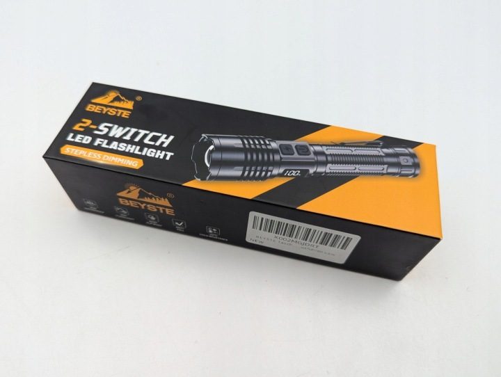 Фонарик Beyste 2-Switch LED Flashlight, фото 1