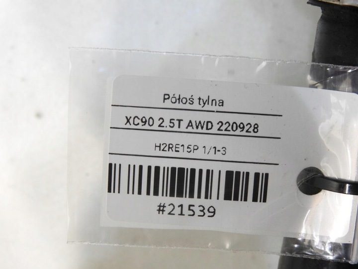 ПОЛУОСЬ ЗАДНЯЯ AWD VOLVO XC90 I 2.5 т P30651528, фото 8