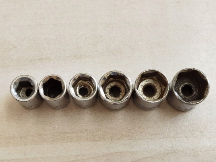 Насадки 1/4" 6-kątne 7,8,9,11,12,13 мм, фото 3