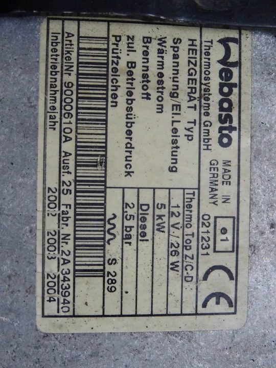 Webasto OGRZWEANIE АВТОНОМНЫЙ Mazda 6 CD И 2002-2008R, фото 10